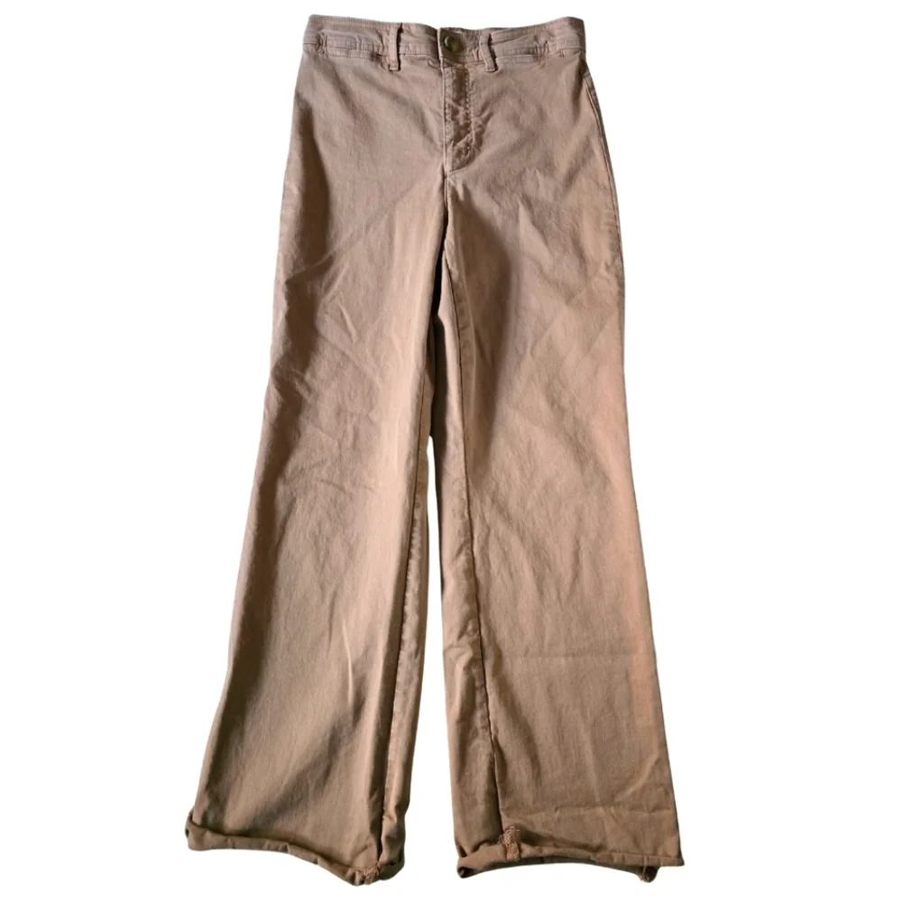 MARINE LAYER Bridget Full Length Pant Tobacco Women's 10 Raw Hem - Picture 7 of 13